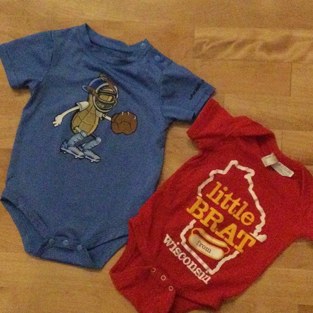 Cute onesies baseball & little brat